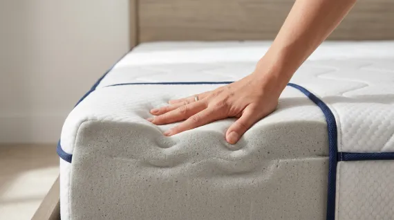 Punktelastisches Material gibt genau dort nach, wo Schulter und Hüfte Druck erzeugen.