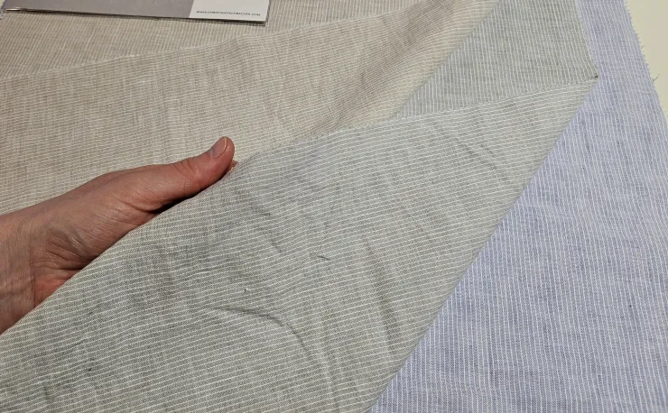 vergleich von drei Farben bei halbleinenbettwäsche